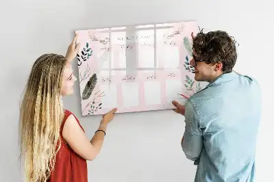 Tableau magnétique pour dessiner planificateur hebdomadaire charmant