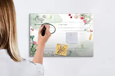 Tableau magnétique pour dessiner modèle espace recette