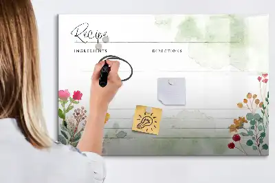 Tableau magnétique à dessiner modèle espace recette