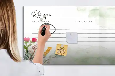 Tableau magnétique à dessiner modèle espace recette