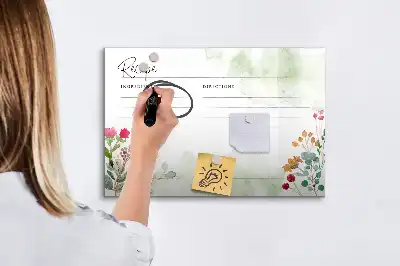 Tableau magnétique à dessiner modèle espace recette