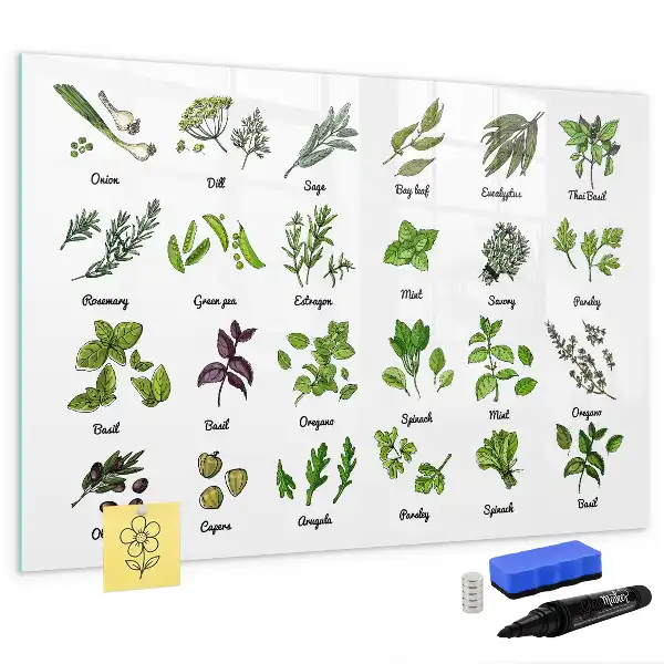 Tableau magnétique à dessiner modèle types d'arbres