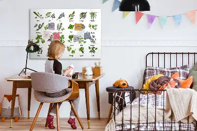 Tableau magnétique à dessiner modèle types d'arbres