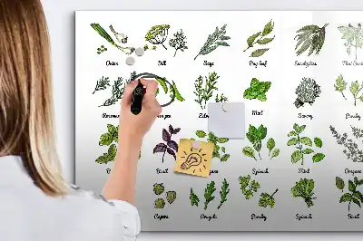 Tableau magnétique à dessiner modèle types d'arbres