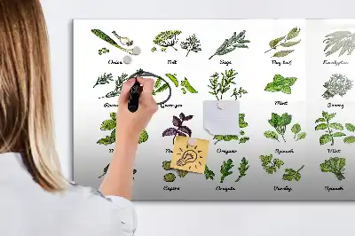 Tableau magnétique à dessiner modèle types d'arbres