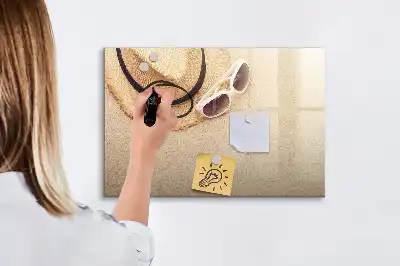 Tableau magnétique pour dessiner accessoires d'été