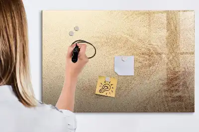 Tableau magnétique à dessiner motif feuilles abstraites