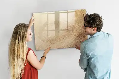 Tableau magnétique à dessiner motif feuilles abstraites