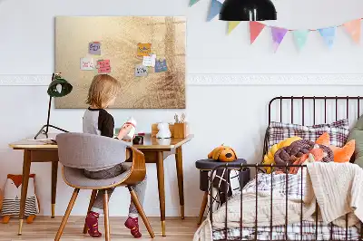 Tableau magnétique à dessiner motif feuilles abstraites