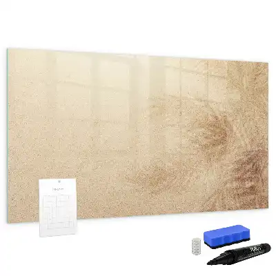 Tableau magnétique à dessiner motif feuilles abstraites