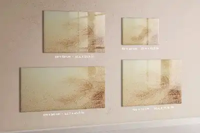 Tableau magnétique à dessiner motif feuilles abstraites