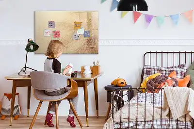 Tableau magnétique à dessiner motif feuilles abstraites