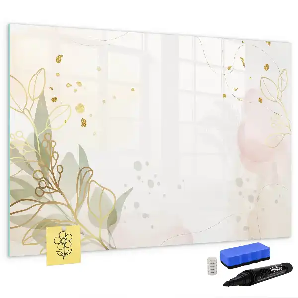 Tableau magnétique pour dessiner motif abstraction pastel