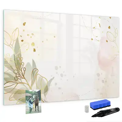 Tableau magnétique pour dessiner motif abstraction pastel