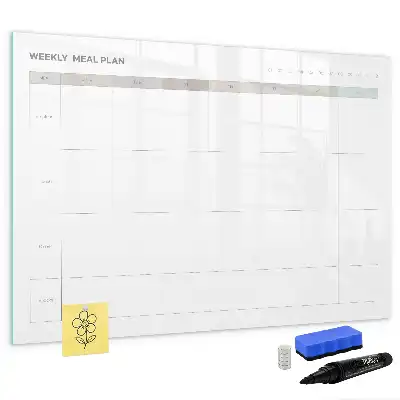 Tableau magnétique pour dessiner modèle menu minimaliste