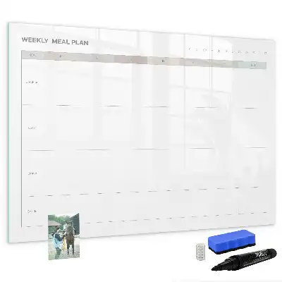 Tableau magnétique pour dessiner modèle menu minimaliste