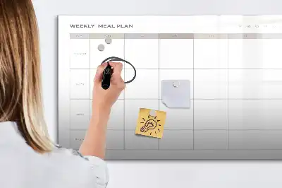 Tableau magnétique pour dessiner modèle menu minimaliste