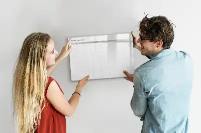 Tableau magnétique pour dessiner modèle menu minimaliste