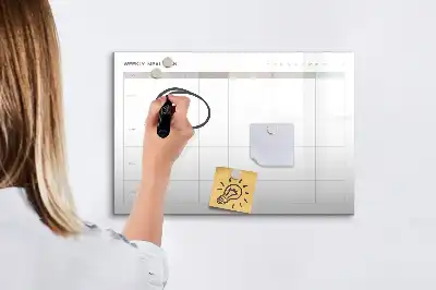 Tableau magnétique pour dessiner modèle menu minimaliste
