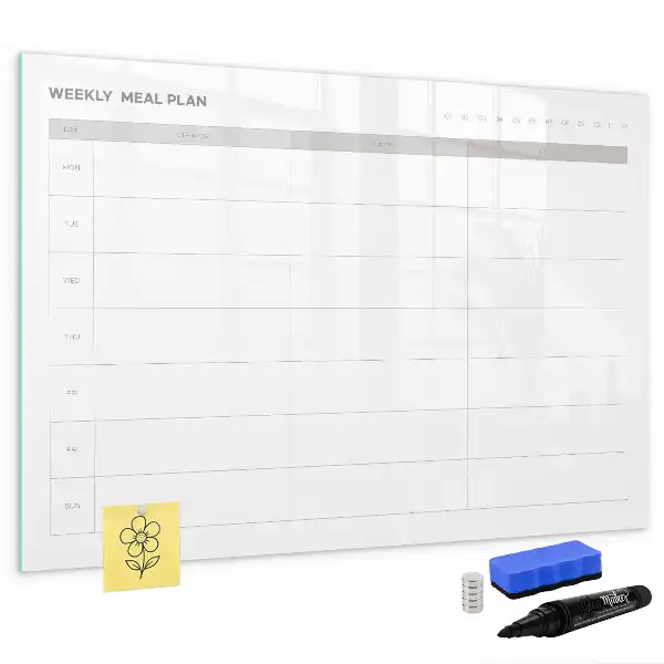 Tableau magnétique à dessiner modèle menu simple