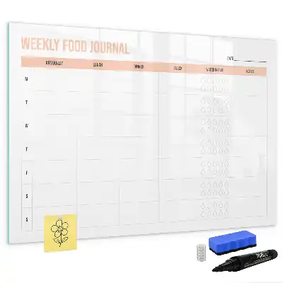 Planificateur de repas hebdomadaire tableau magnétique pour dessiner