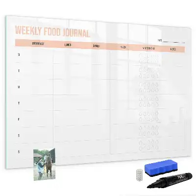 Planificateur de repas hebdomadaire tableau magnétique pour dessiner