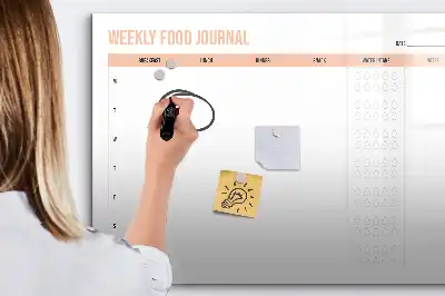Planificateur de repas hebdomadaire tableau magnétique pour dessiner
