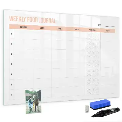 Planificateur de repas hebdomadaire tableau magnétique pour dessiner
