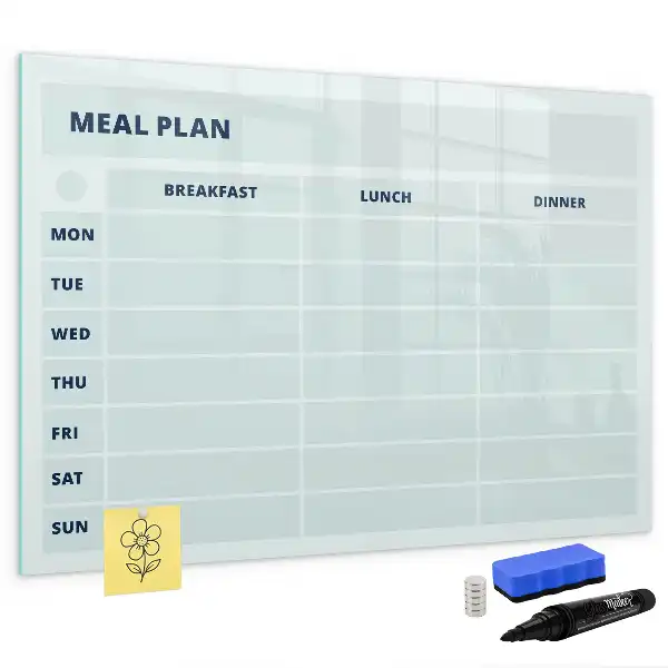 Tableau magnétique pour dessiner plan de repas pastel