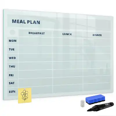 Tableau magnétique pour dessiner plan de repas pastel