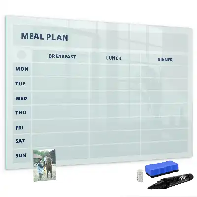 Tableau magnétique pour dessiner plan de repas pastel