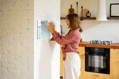 Tableau magnétique pour dessiner plan de repas pastel