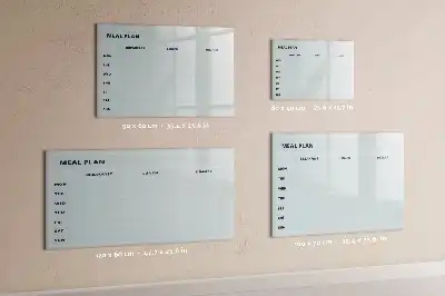 Tableau magnétique pour dessiner plan de repas pastel