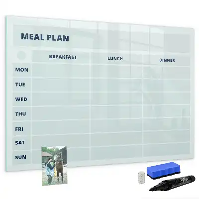 Tableau magnétique pour dessiner plan de repas pastel