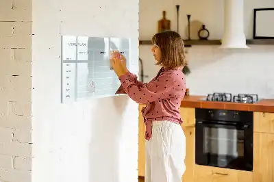 Tableau magnétique pour dessiner plan de repas pastel