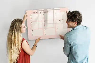 Tableau magnétique à dessiner planificateur hebdomadaire charmant
