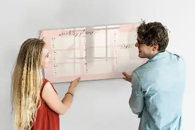 Tableau magnétique à dessiner planificateur hebdomadaire charmant