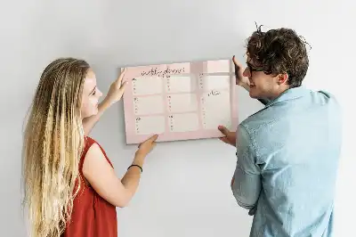 Tableau magnétique à dessiner planificateur hebdomadaire charmant