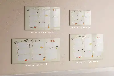 Planificateur hebdomadaire tableau magnétique pour dessiner