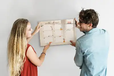 Planificateur hebdomadaire tableau magnétique pour dessiner