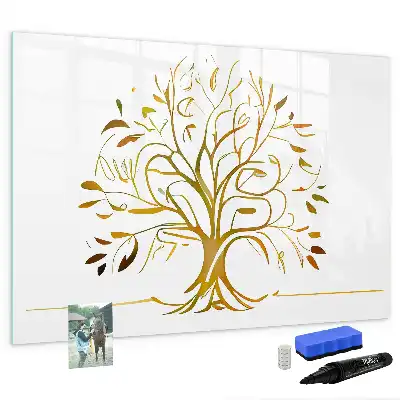 Tableau magnétique pour dessiner modèle arbre doré