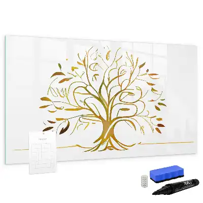 Tableau magnétique pour dessiner modèle arbre doré