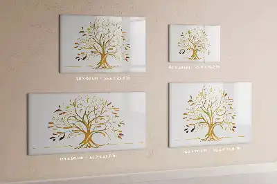 Tableau magnétique pour dessiner modèle arbre doré