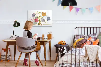 Tableau magnétique pour dessiner modèle arbre doré