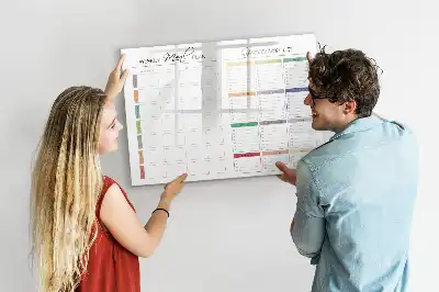 Tableau magnétique à dessiner menu hebdomadaire
