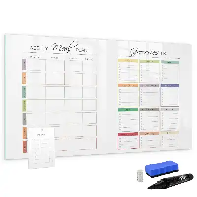 Tableau magnétique à dessiner menu hebdomadaire