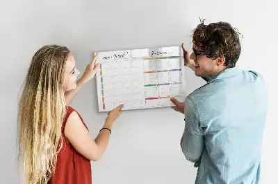 Tableau magnétique à dessiner menu hebdomadaire