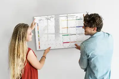 Tableau magnétique à dessiner menu hebdomadaire