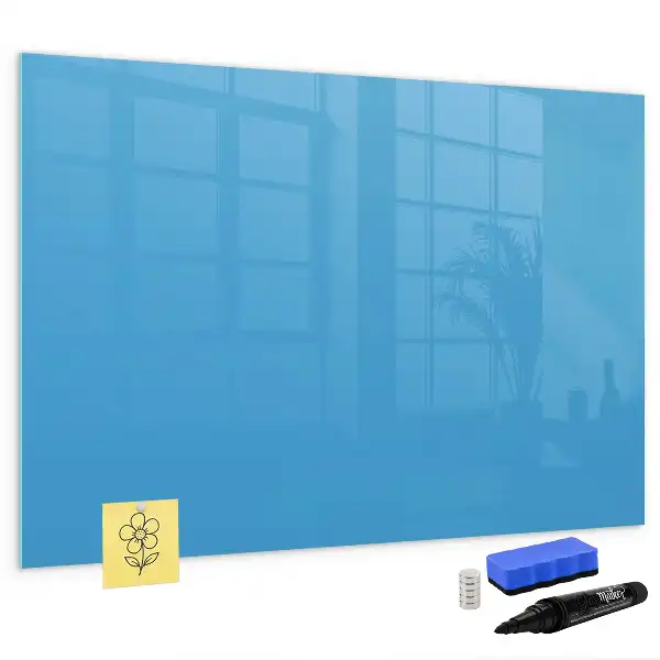 Tableau magnétique à dessiner de couleur bleu clair