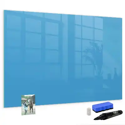 Tableau magnétique à dessiner de couleur bleu clair
